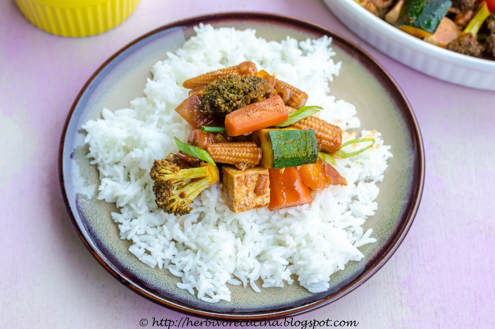 Herbivore Cucina Vegetables and Tofu in Gochujang Sauce