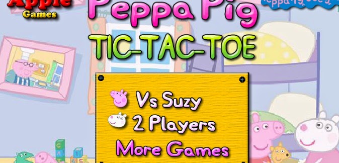 Peppa Pig tic tac toe free fun game games jigsaw puzzle