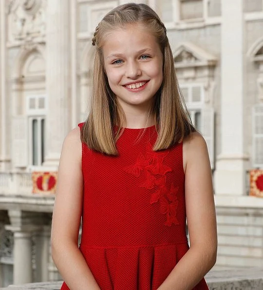 Royal Palace of Spain published a new official photo of Princess Leonor of Asturias on the occasion of her 12th birthday