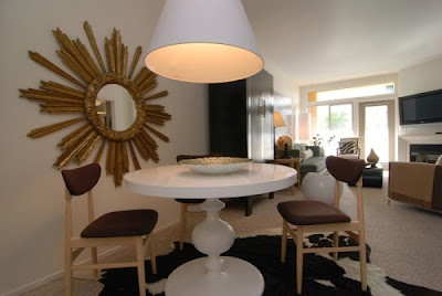 Várias decorações com Espelhos em Forma de Sol