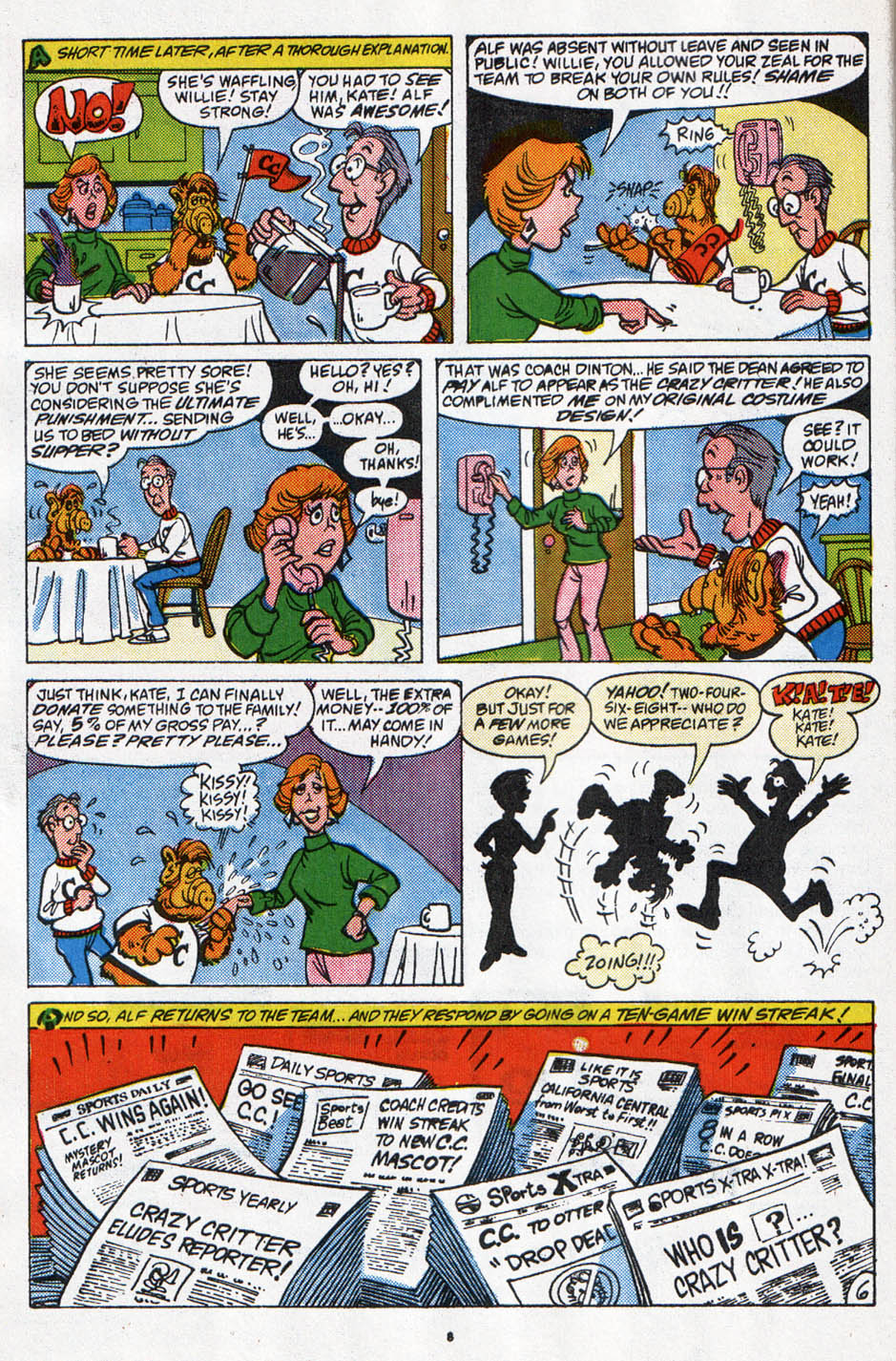 Read online ALF comic -  Issue #6 - 7