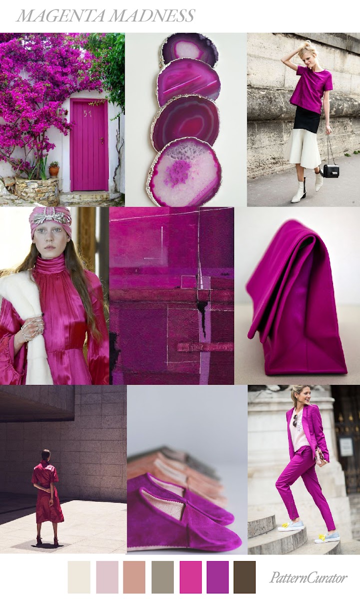 TRENDS // PATTERN CURATOR - MAGENTA MADNESS . AW 2018