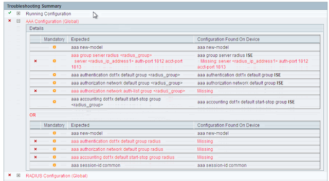 ISE Troubleshooting configuration validation