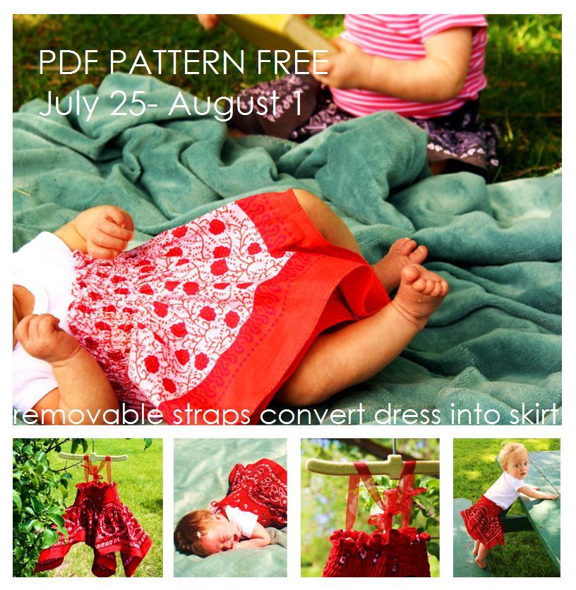 All The Joy Free Bandana Dress Pattern Giveaway for This Week at Jame!