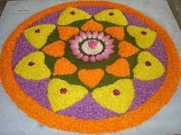 Diwali Rangoli Designs With Flowers