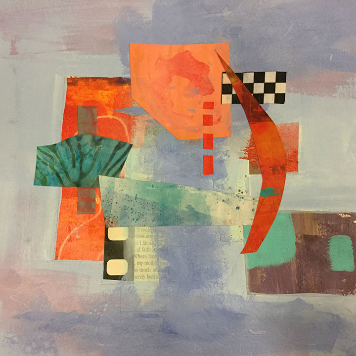 collage journeys by Jane Davies Abstract Painting For Textile Artists