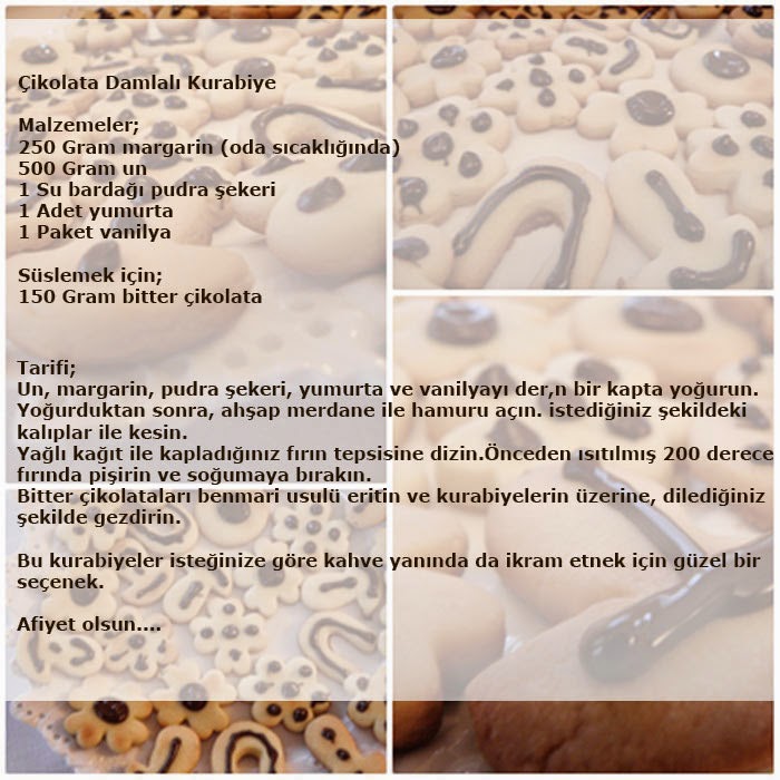 Sevdaninsokagi Çikolata Damlalı Kurabiye