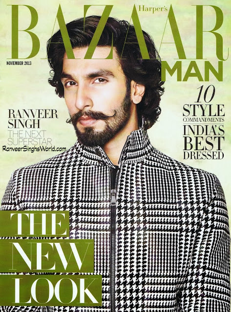 Ranveer Singh's on Harper's Bazaar Cover Nov 2013
