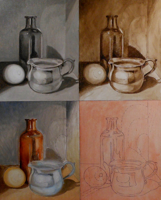 Jim Serrett Studio Underpainting Techniques Demonstration Six Part