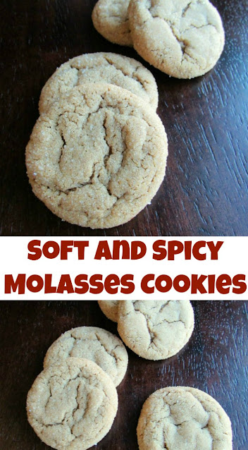 These molasses cookies are warm, sweet and spicy. They are also soft and chewy. They are sue to be a hit on your holiday cookie tray! These molasses cookies are warm, sweet and spicy. They are also soft and chewy. They are sue to be a hit on your holiday cookie tray!