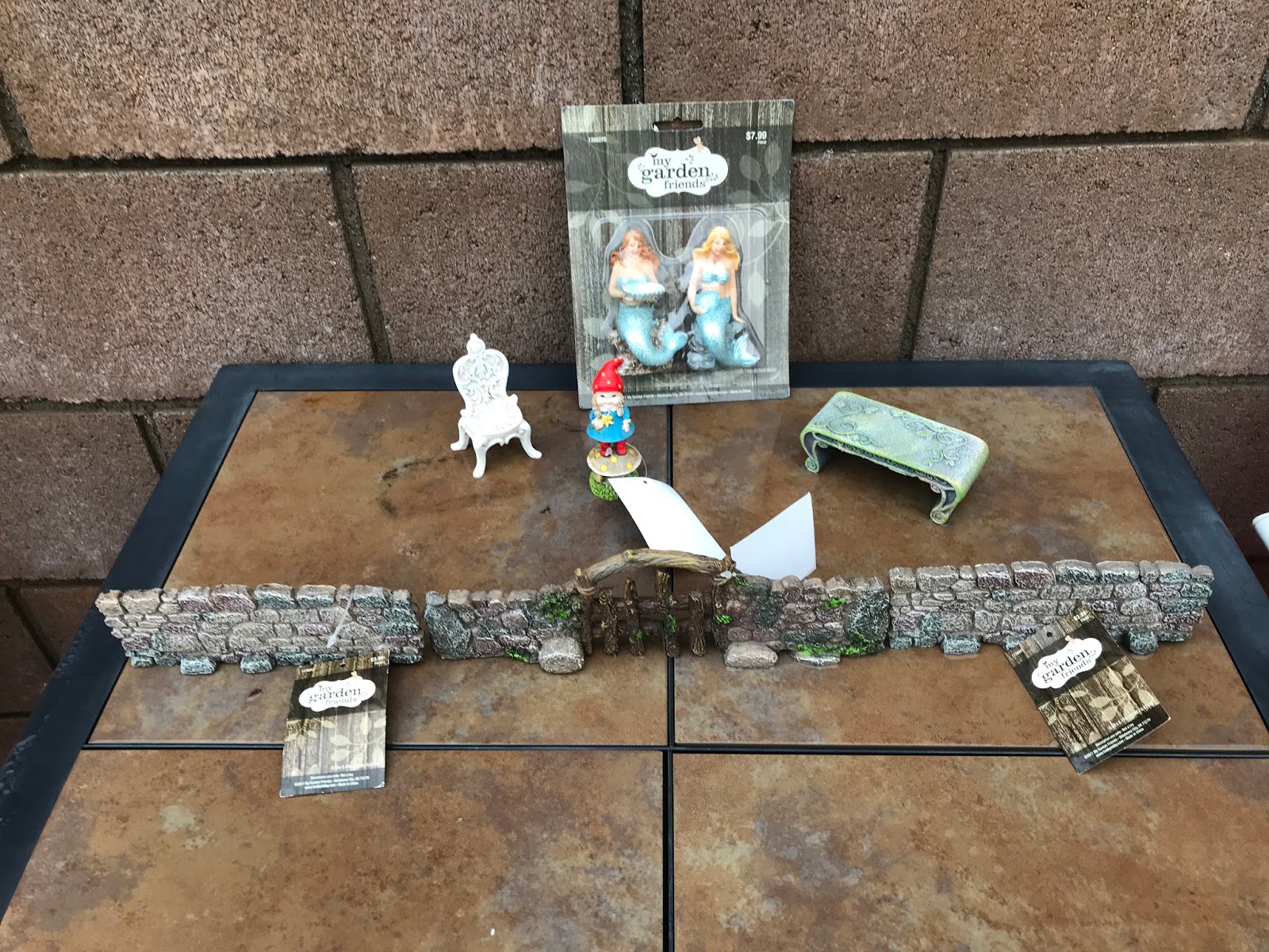 miniature park bench hobby lobby