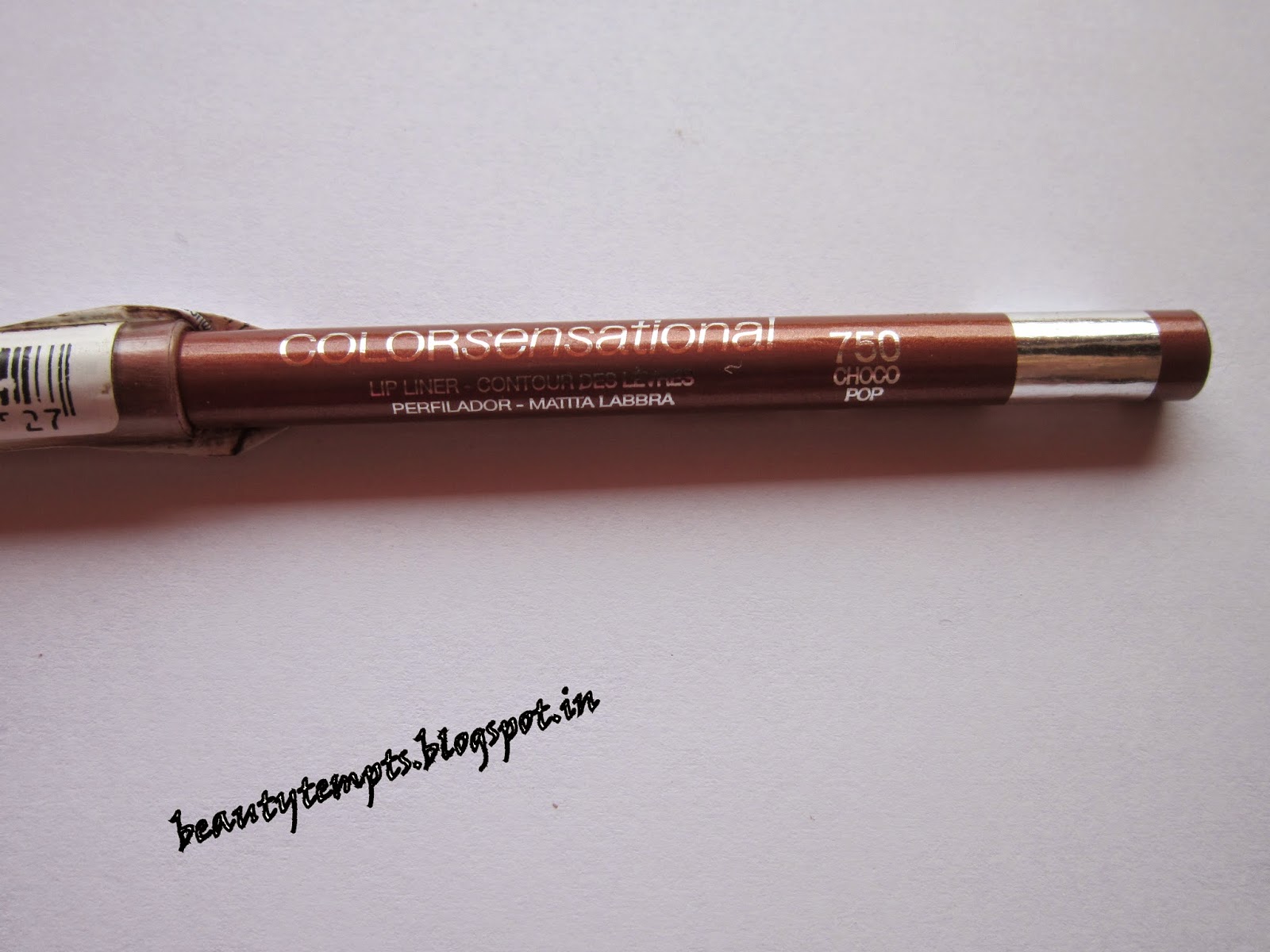 MAYBELLINE COLOR SENSATIONAL LIP LINER IN 750 CHOCO POP REVIEW & SWATCH Beauty and Brunch