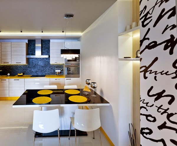 Decorate Your Apartment with Yellow and Black