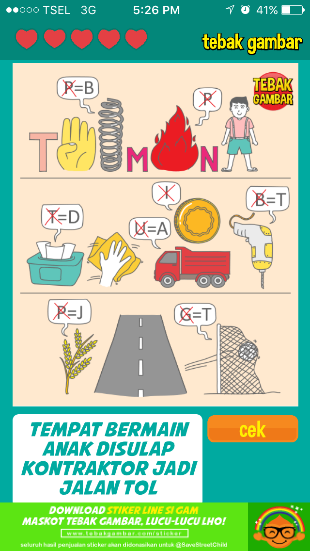 Forum Game Kunci jawaban tebak gambar level 36 beserta gambarnya