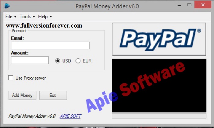 PayPal Money Adder 2016 latest full version with keys for PC