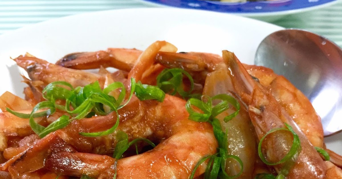 Stirfried Prawns with Tomato by Lily Tan