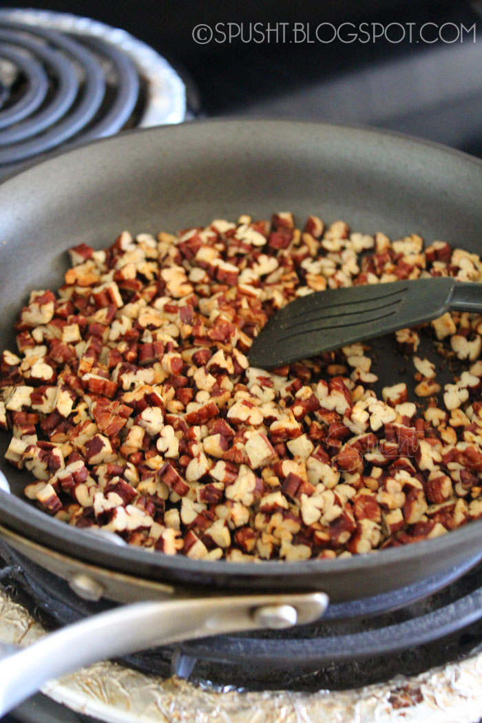 Spusht | Toasting pecans for brownies