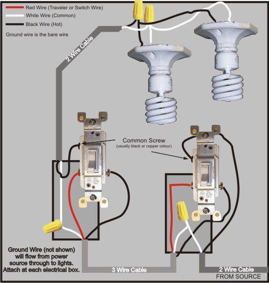 3 Way Switch Wiring Diagram - Electrical Engineering Updates