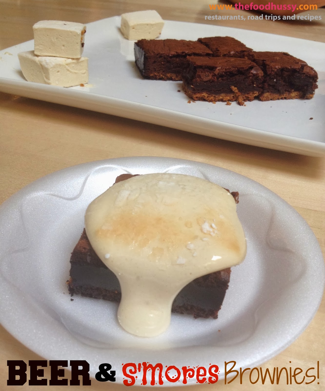 Recipe Beer & S'mores Brownies The Food Hussy!