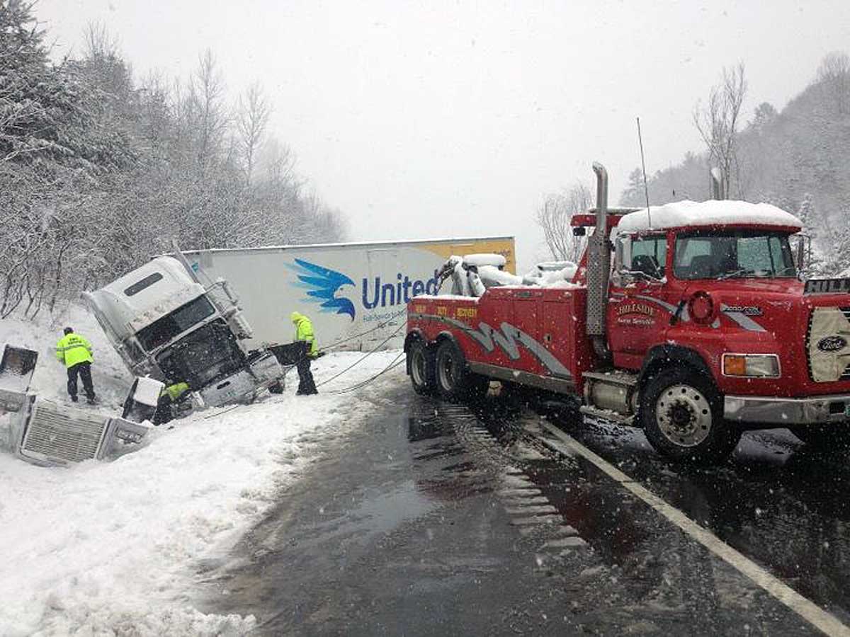 Springfield Vermont News Tractortrailer crash on I91