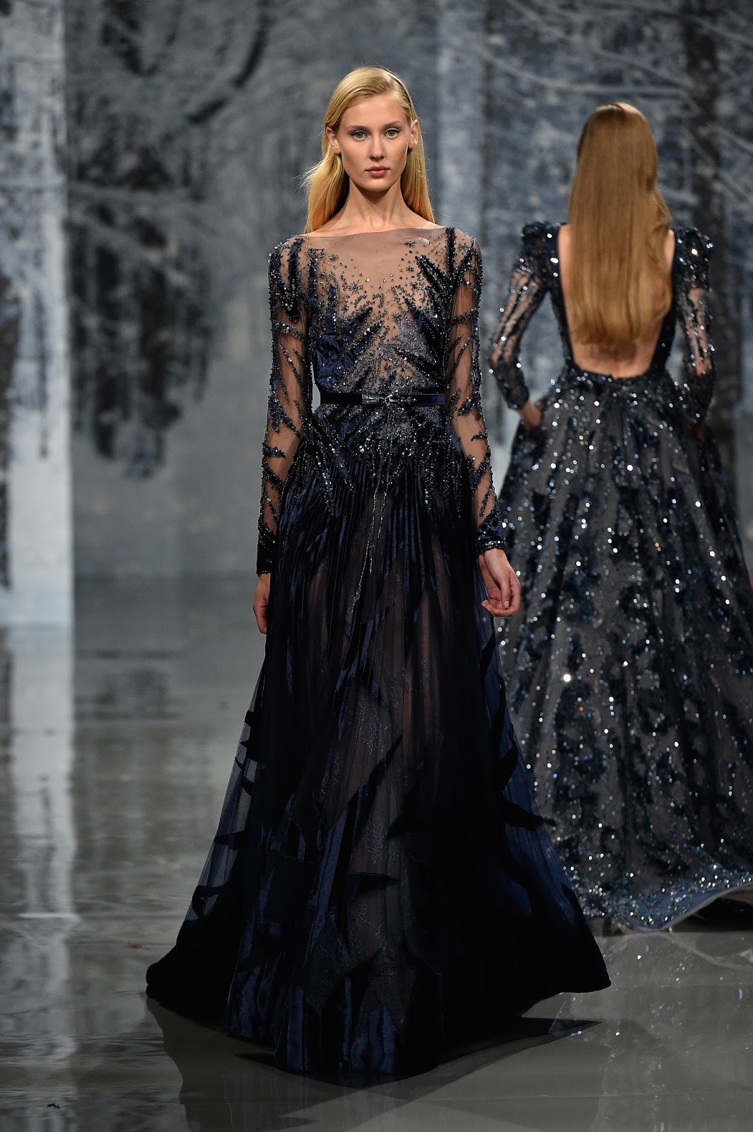 ZIAD NAKAD - Paris Fashion Week Fall-Winter 2017-2018 “THE SNOW CRYSTAL FOREST” during Paris Haute Couture Fashion Week