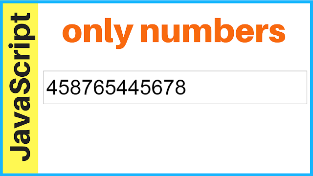 Javascript Input Text Allow Only Numbers