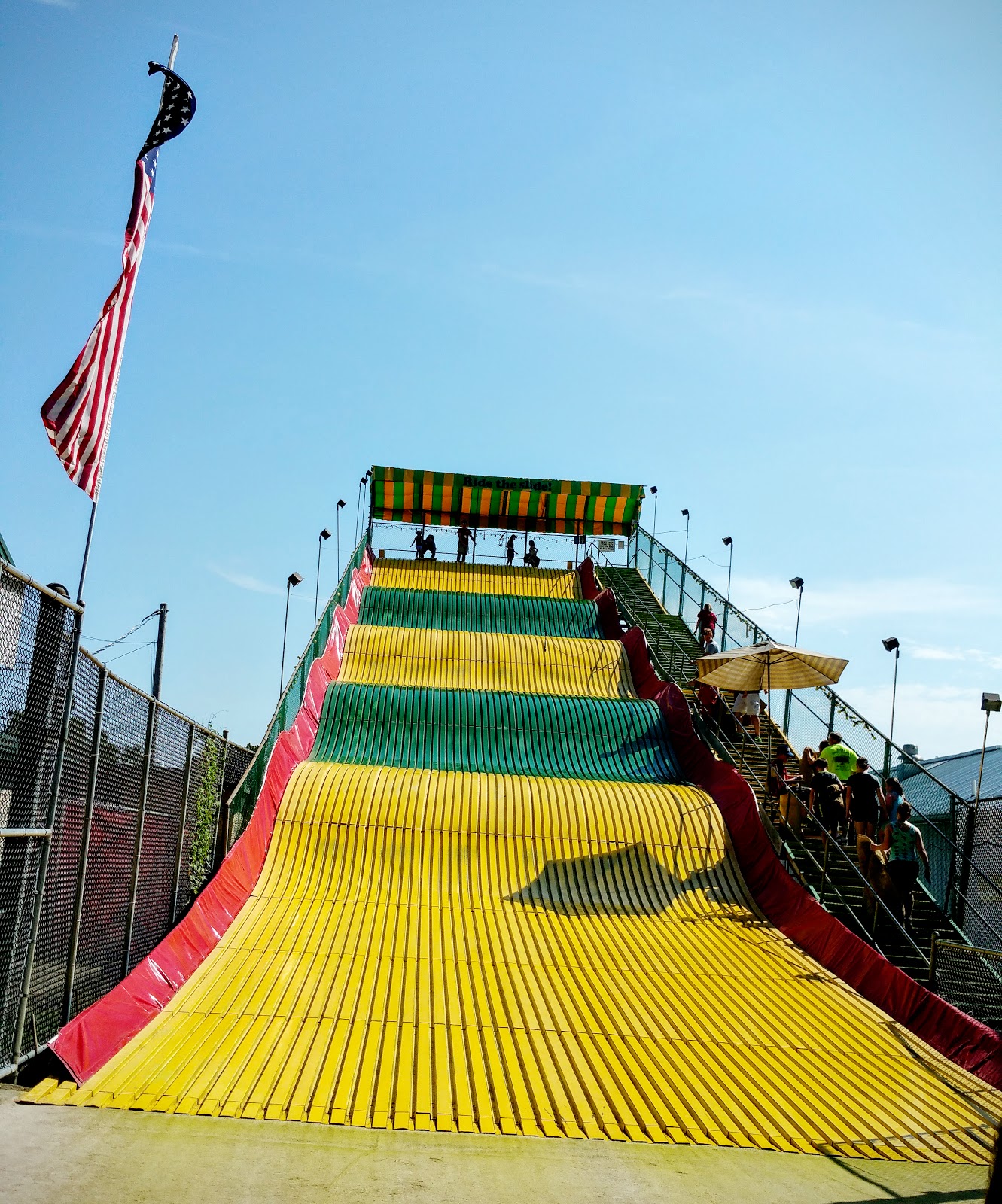 History and Culture by Bicycle 2016 Iowa State Fair Giant Slide