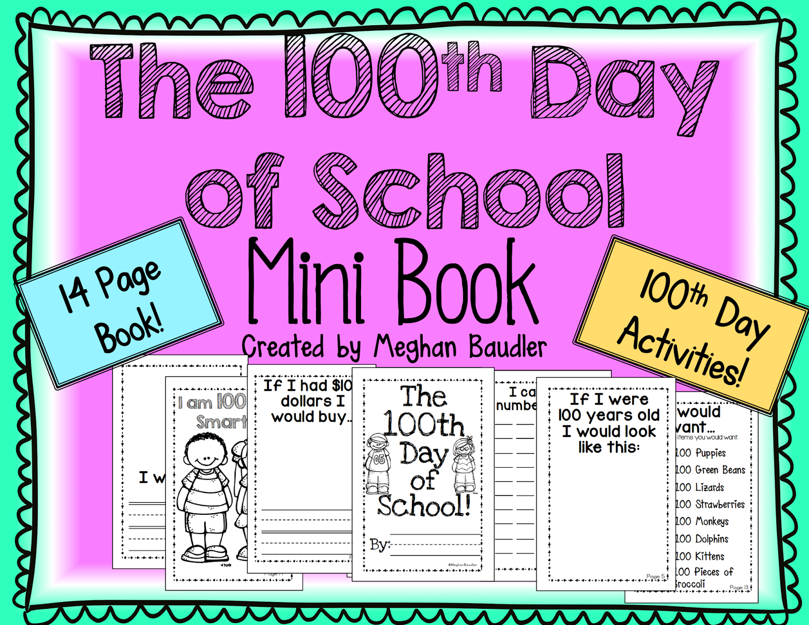 The Creative Colorful Classroom Gearing up for The 100th Day of School!