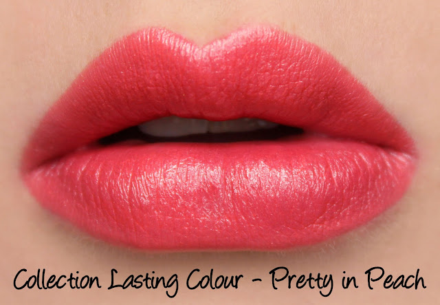 Collection Lasting Colour Lipstick - Pretty in Peach swatches & review