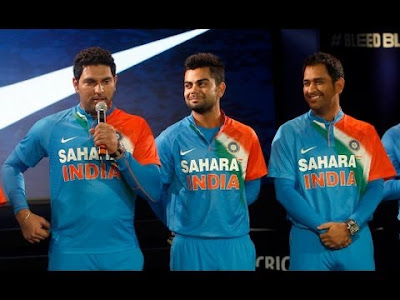 Yuvraj Singh, Virat Kohli,  MS Dhoni | Indian Cricket Team Kit  Launch for ICC World Cup T20 Tournament 2012