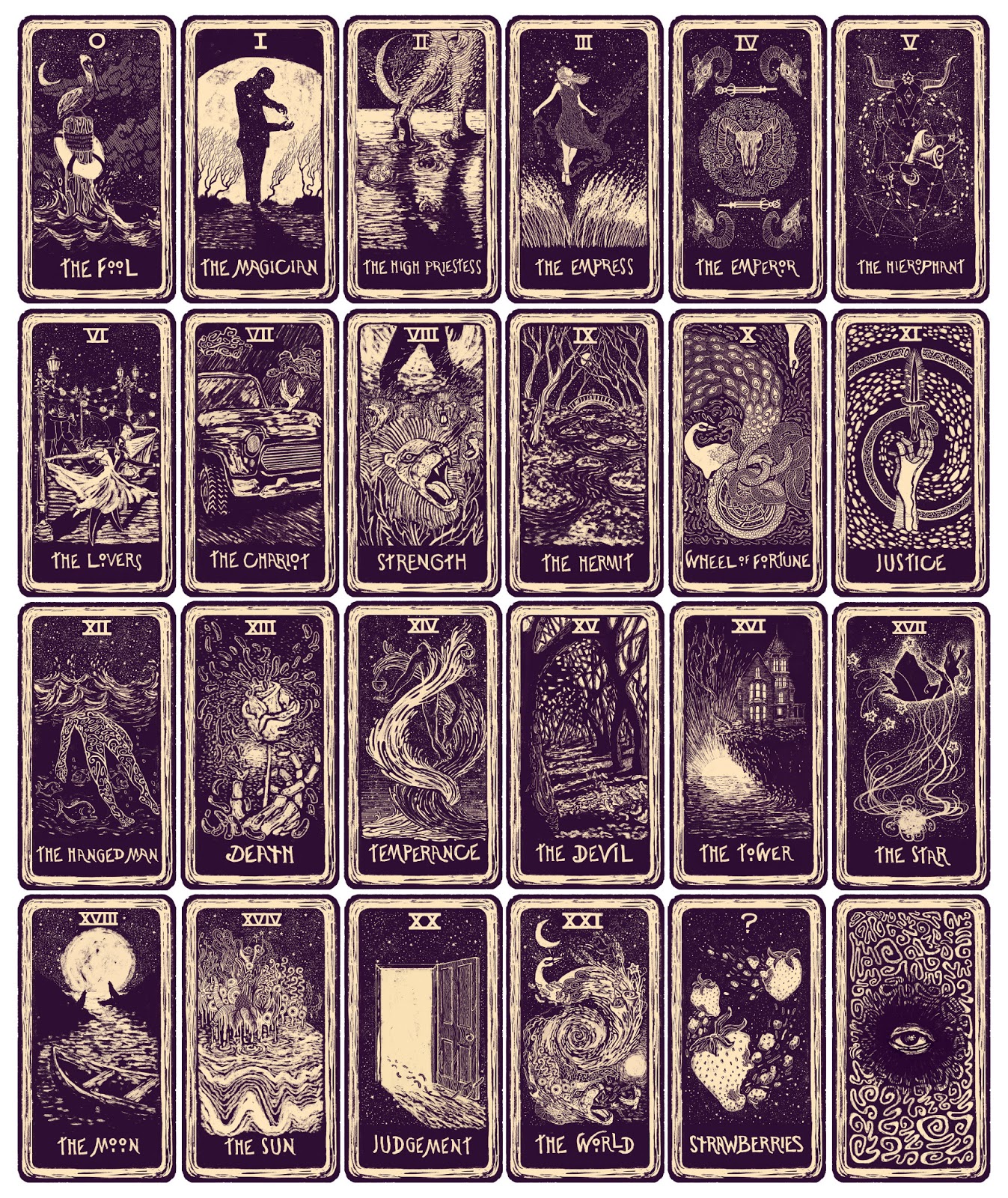 menu skepsis Distribuere INSIDE THE ROCK POSTER FRAME BLOG: James Eads Tarot Card Set Release