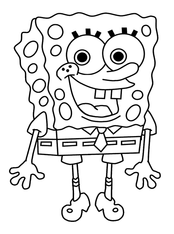 Sponge Bob Coloring Pages For Kids Printable Free Coloring Pages ...