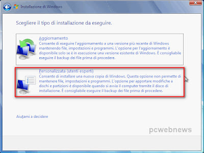 Installare Windows 7