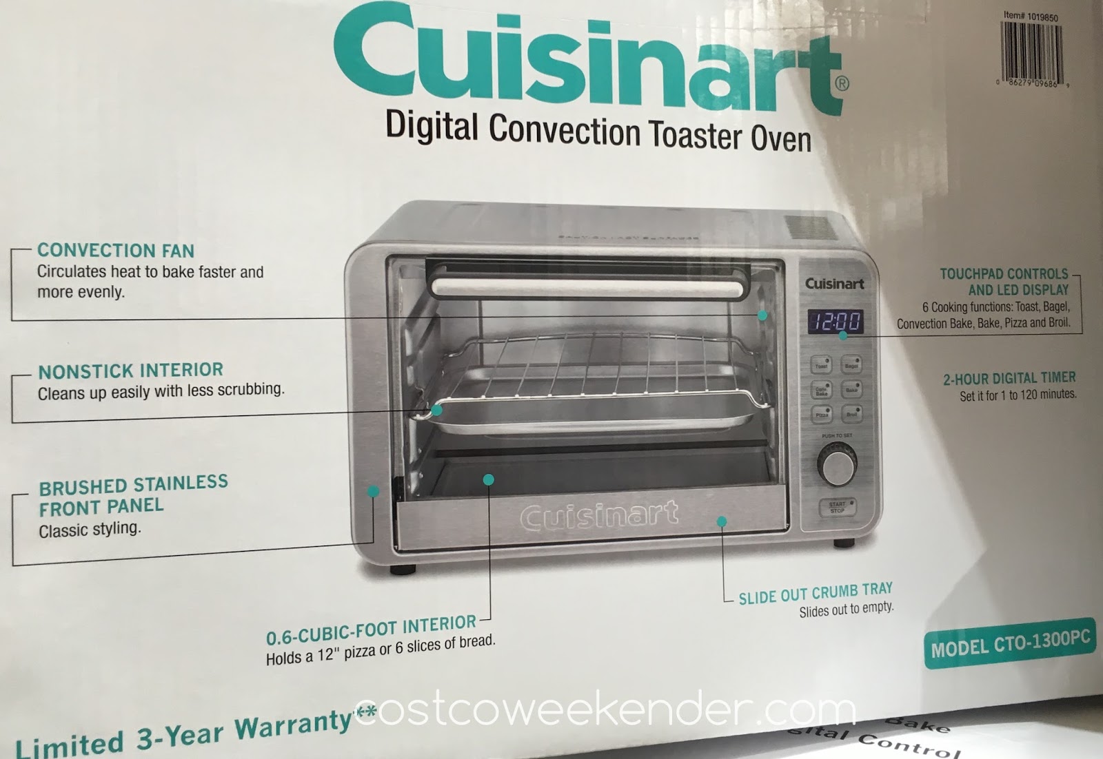 Cuisinart Cto 1300pc Digital Convection Toaster Oven Costco