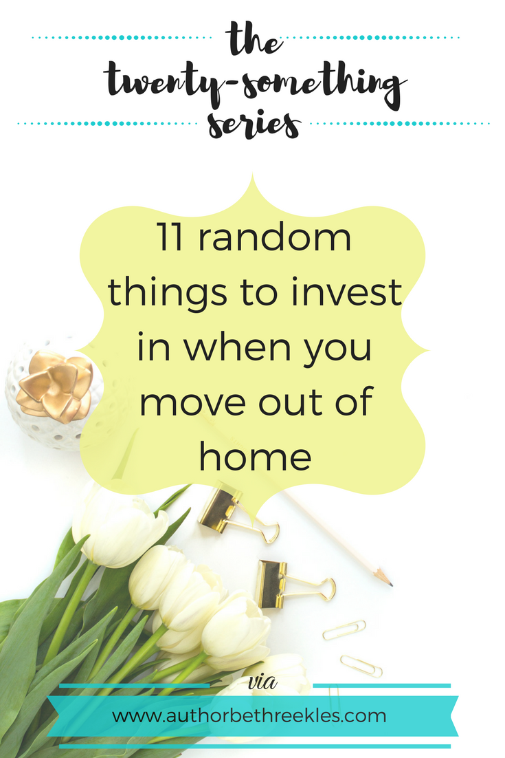 11 random things to invest in when you move out of home - The Twenty-Something Series - beth reekles In this post I share some things you need to buy when you start living alone that you might not have thought of yet!