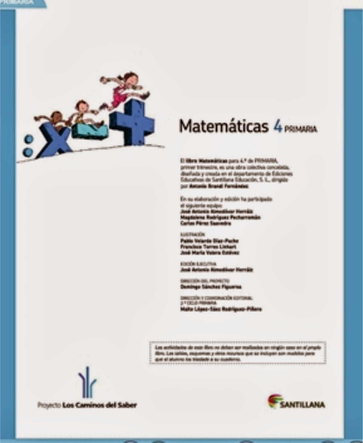 Matemáticas  4º. SANTILLANA DIGITAL