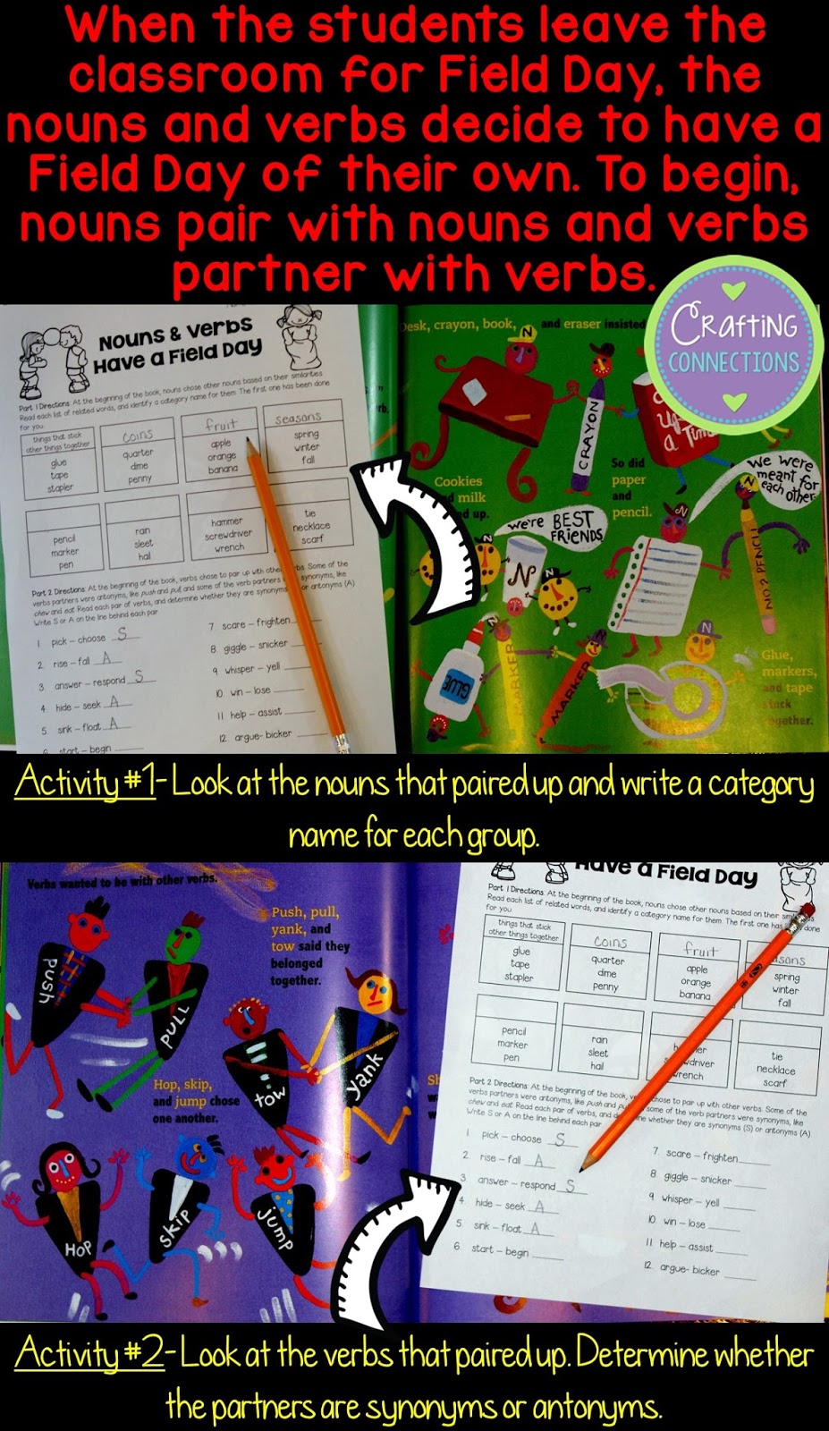 Crafting Connections: Following Up Field Day- Language Arts Activities