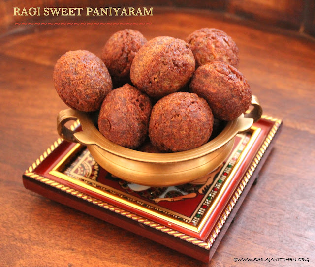 images og Ragi Sweet Paniyaram / Finger Millet Sweet Paniyaram / Ragi Sweet Kuzhi Paniyaram / Instant Ragi Sweet Paniyaram