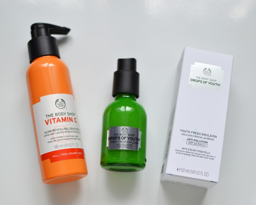 The Body Shop Vitamin C Peel & Drops of Youth Emulsion Inspirations