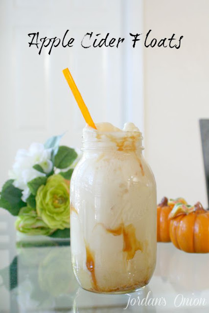 Apple Cider Floats - perfect for welcoming Fall | Jordan's Onion