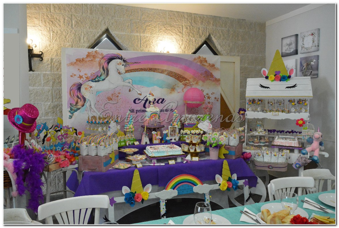 Entre Amarenas Mesa Dulce Y Candy Bar Unicornio