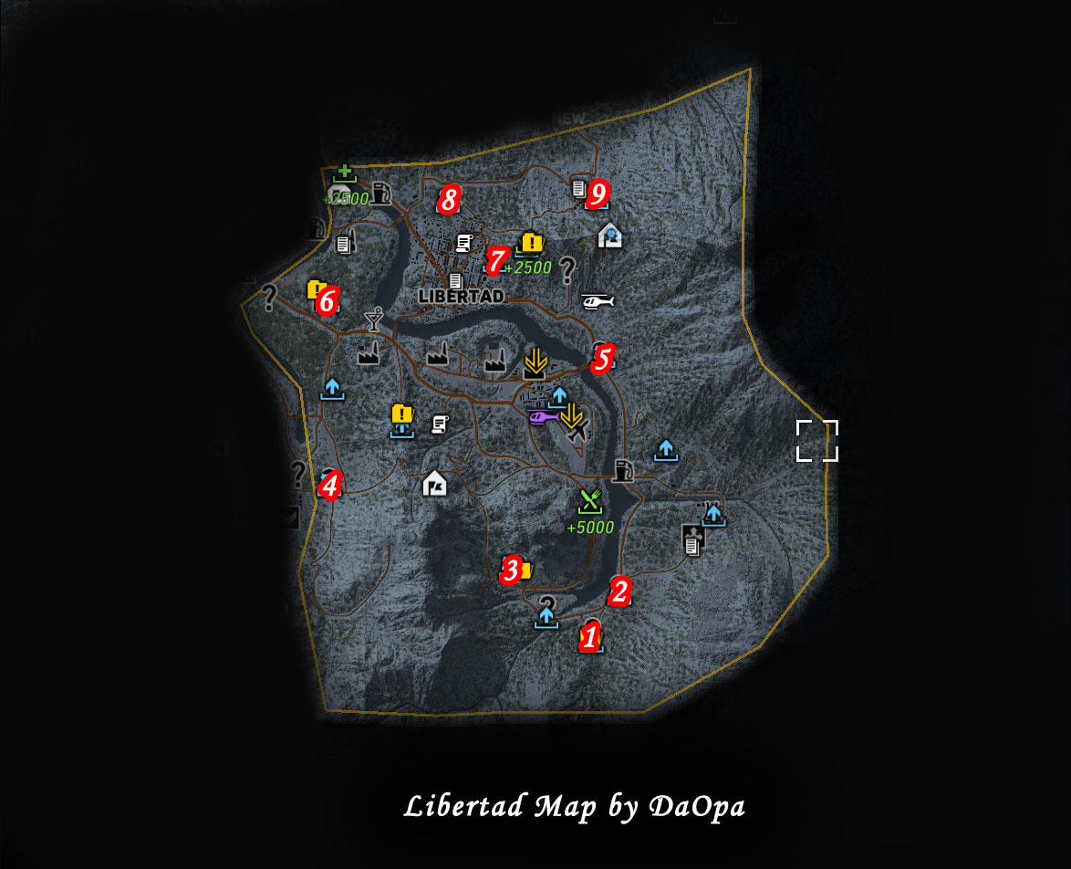 Ghost Recon Wildlands Libertad Map