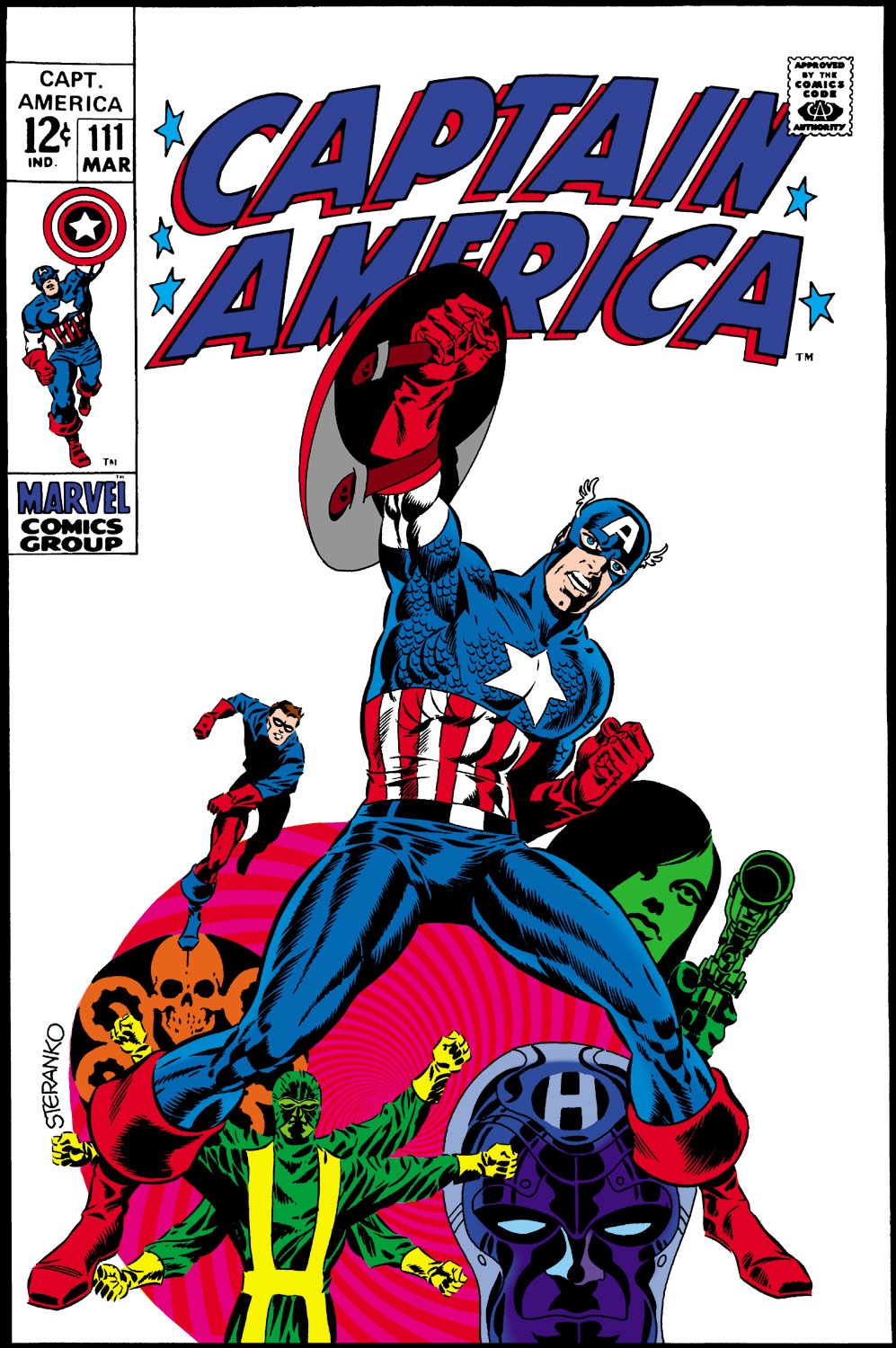 Read online Captain America (1968) comic - Issue #111 - 1