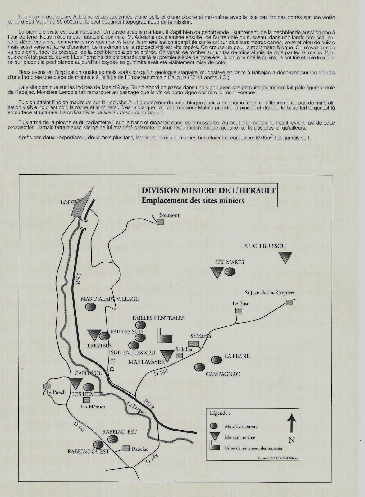 1957 - 2/2 Découverte de l'Uranium dans le Lodévois