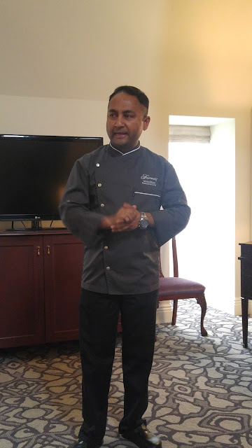 Chef Mridul Bhatt at the Fairmonth Hotel Macdonald during the high tea