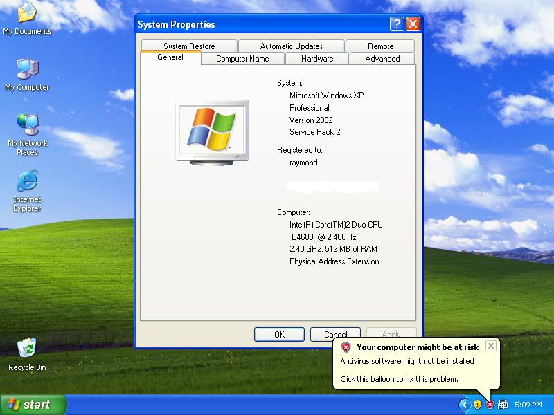 Família Windows Windows XP Interface Gráfica