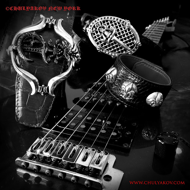 Rock 'n' Roll Silver Jewelry and Leather Accessories Collection Chulyakov New York