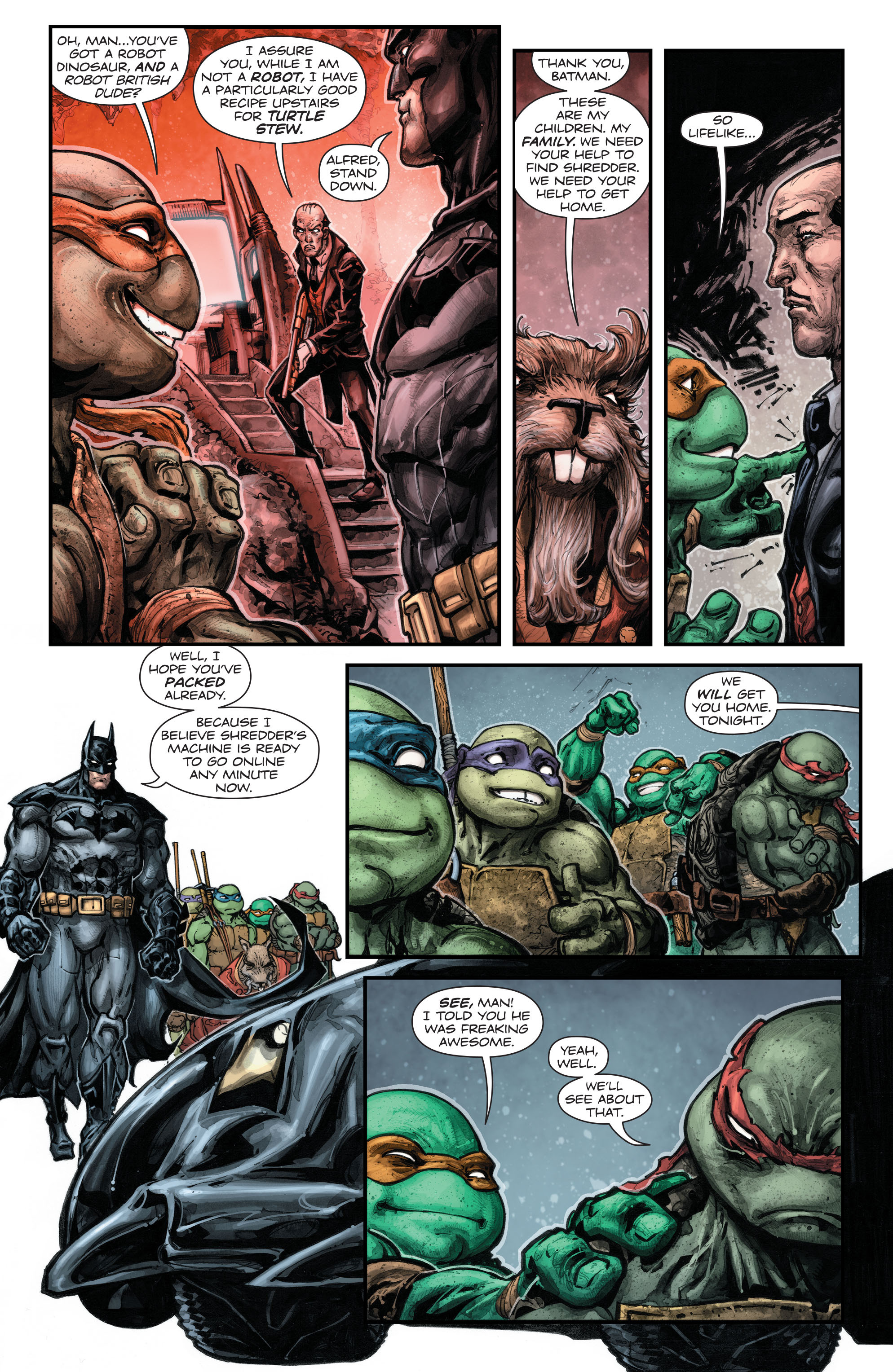 Read online Batman/Teenage Mutant Ninja Turtles comic -  Issue #3 - 15