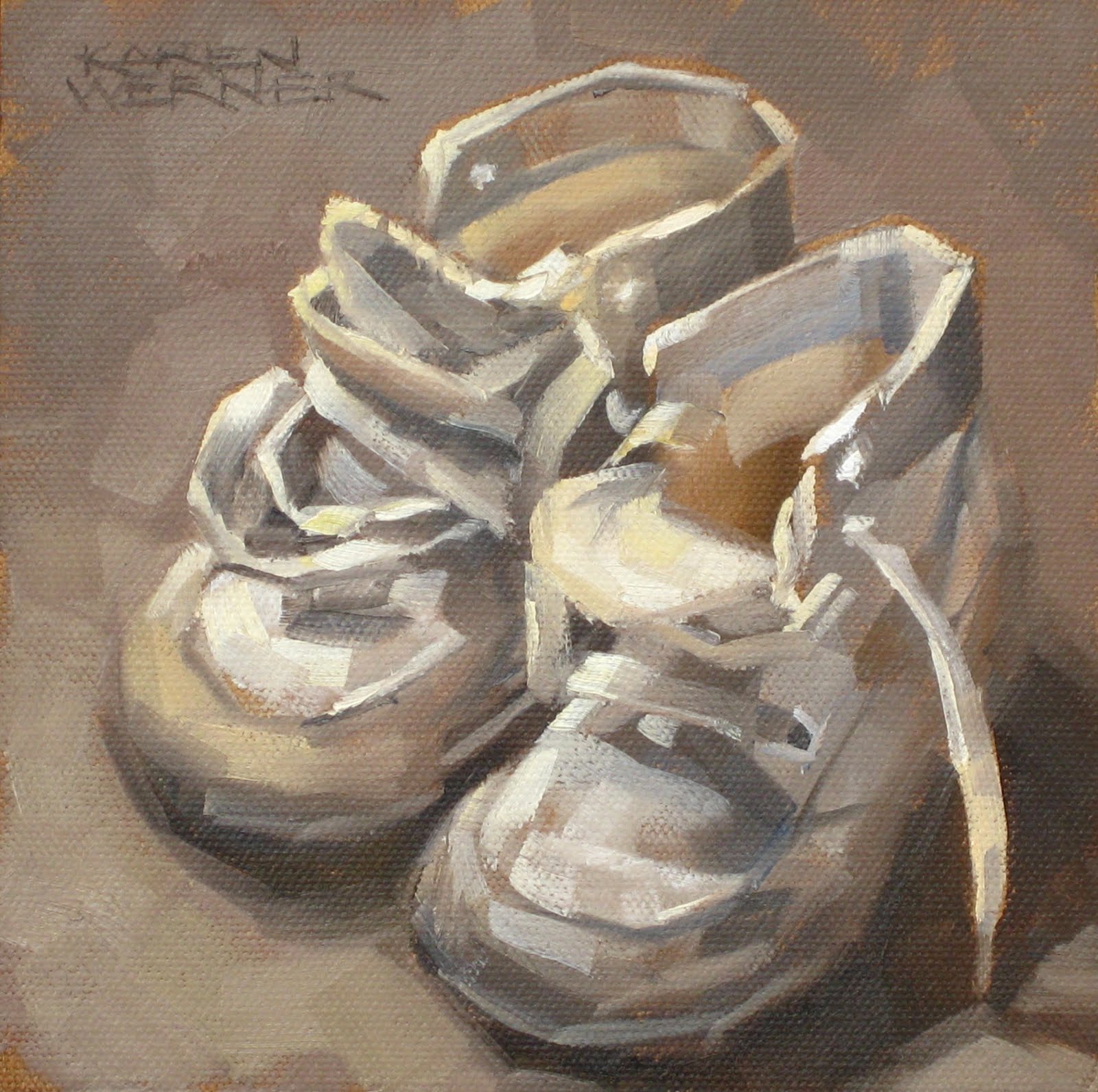 Karen Werner Fine Art Old Baby Shoes