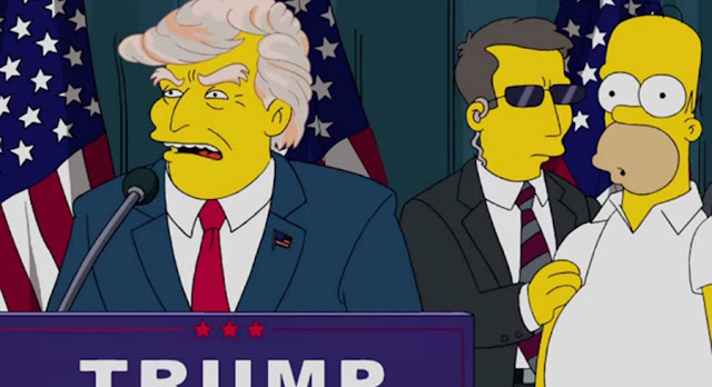 Los Simpson predijeron la carrera presidencial de Donald Trump